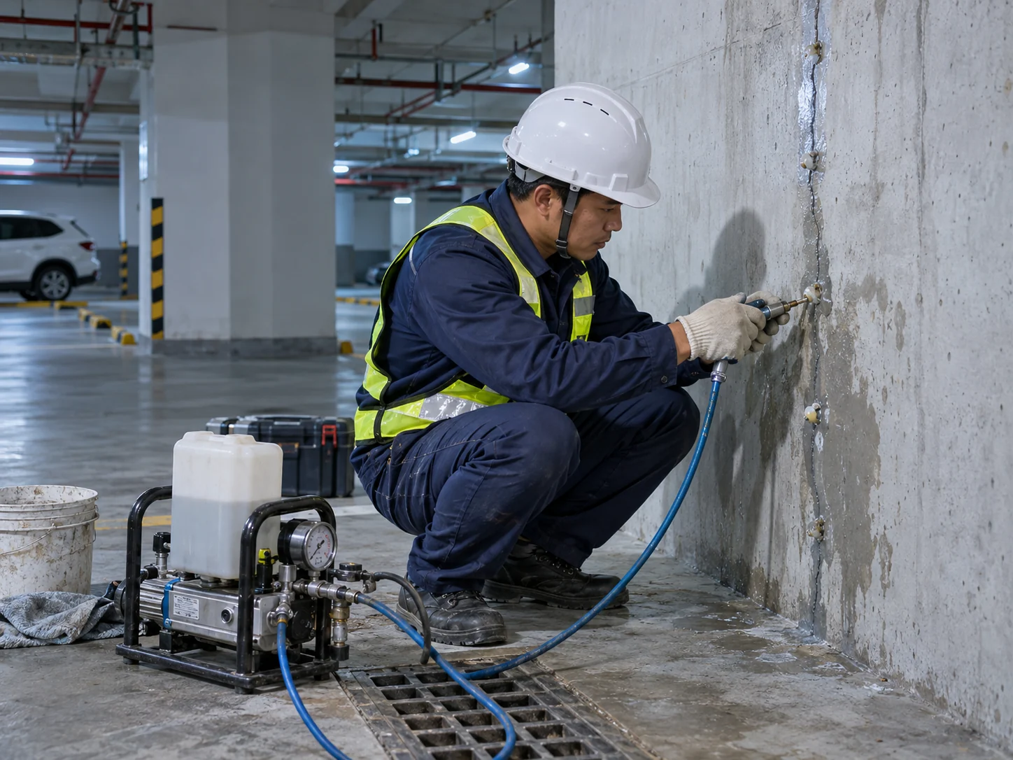 龍潭防水工程・屋頂外牆與地下室止水服務示意照片