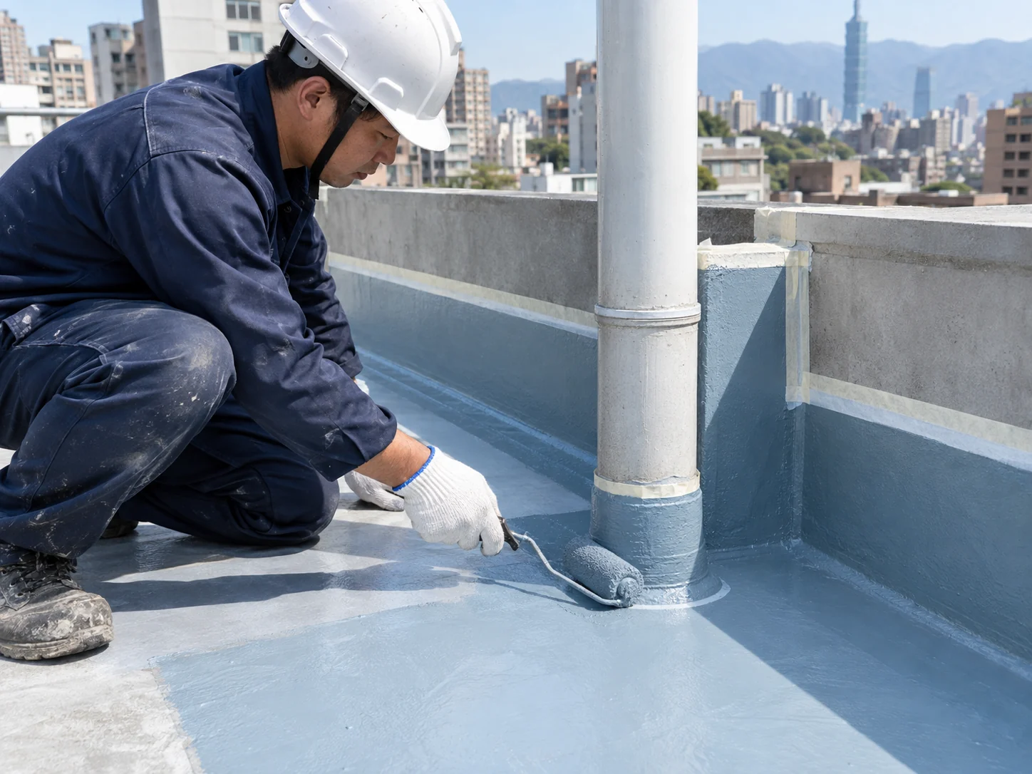 大園防水工程・屋頂、廠房與外牆防水服務示意照片