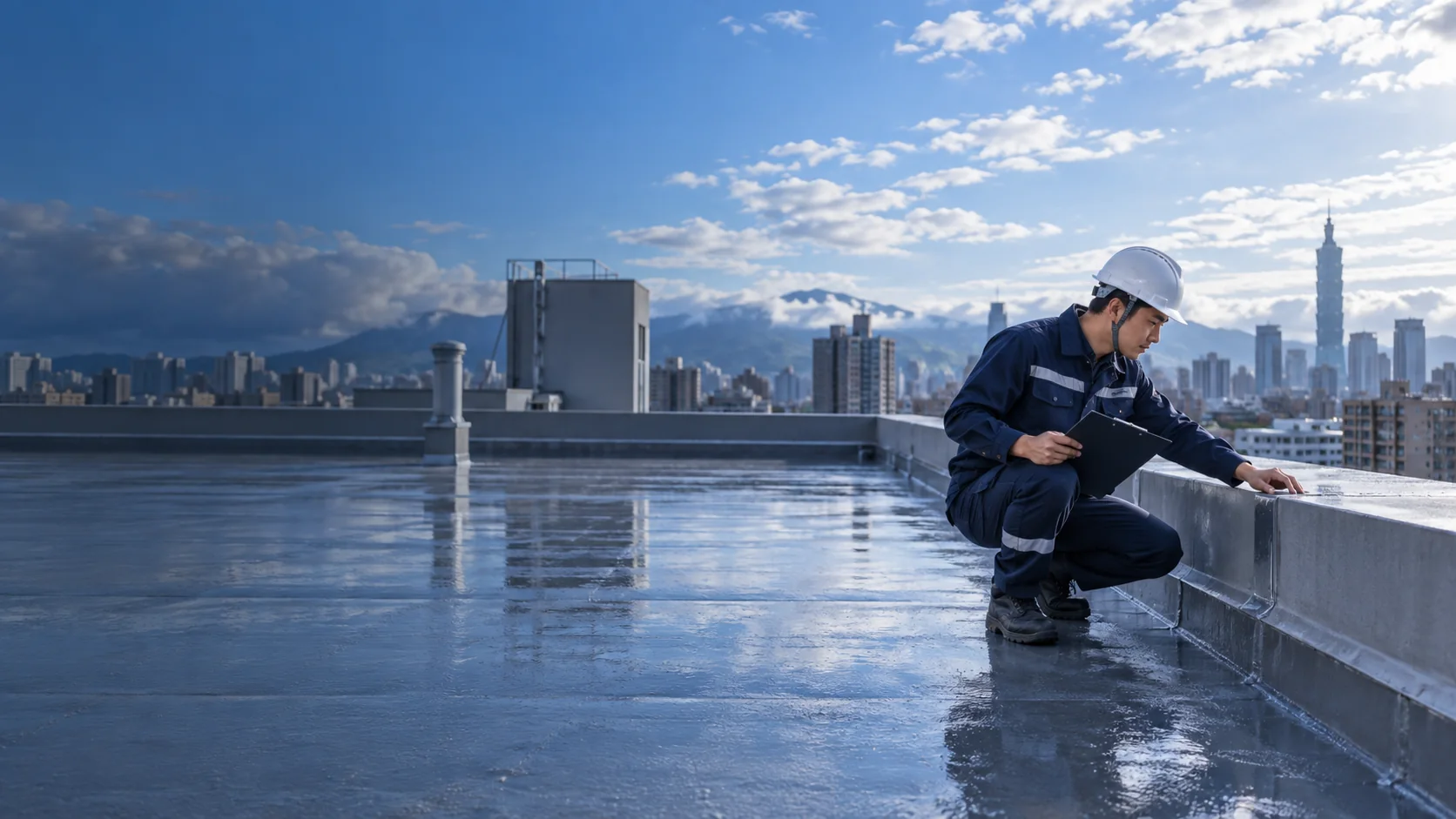 桃園屋頂防水工程服務示意照片