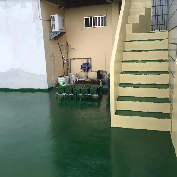 中壢社區樓梯與屋頂設備周邊地坪